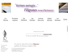 Tablet Screenshot of ecriture-partagee.com